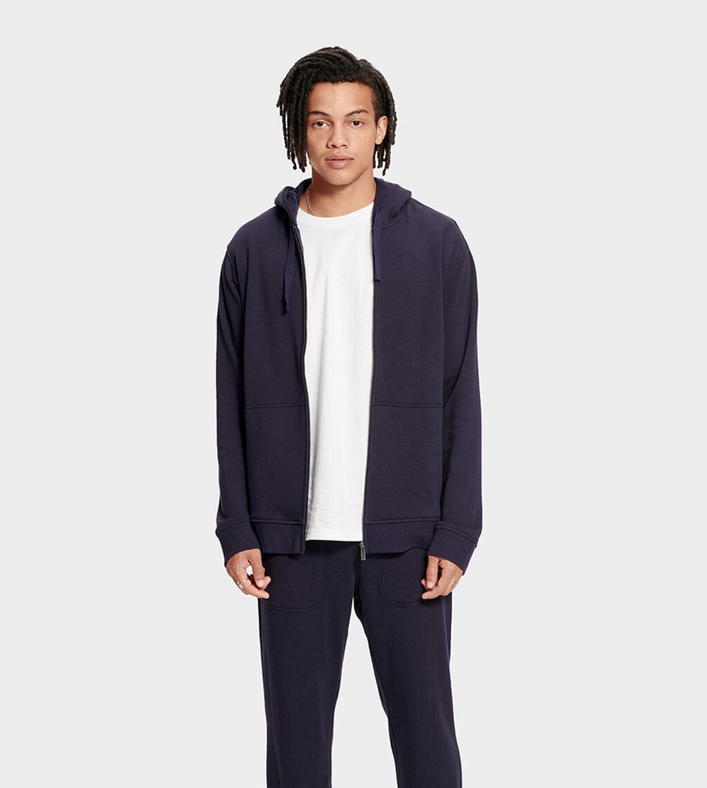 Ugg Gordon - Mens Hoodie - Navy - NZ (6740EKLQO)